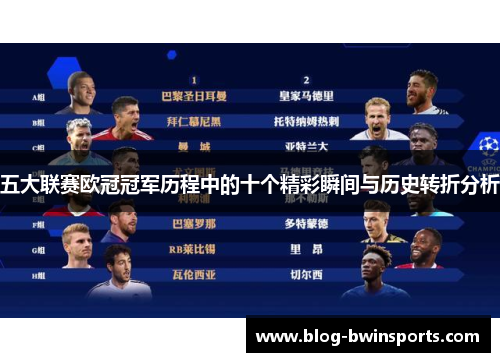 五大联赛欧冠冠军历程中的十个精彩瞬间与历史转折分析